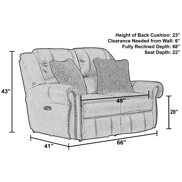 Red Barrel Studio® 66" Rolled Arm Reclining Loveseat & Reviews Wayfair